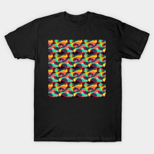 A Bright and Colorful Pattern T-Shirt